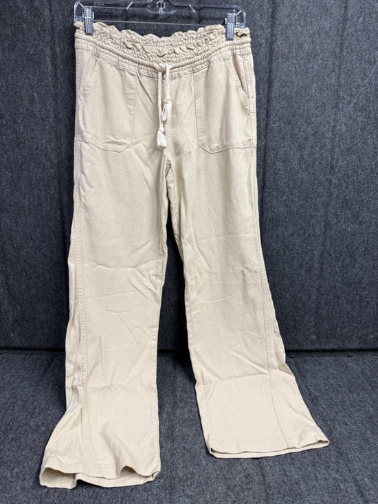 Cali1850 Pants - Cali1850 Woman’s beige Drawstring Joggers with Relaxed Legs
